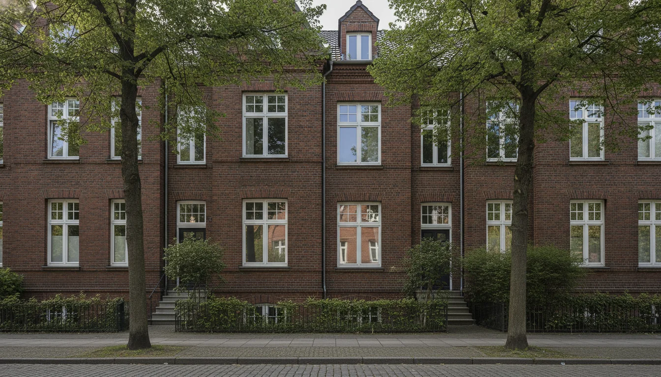 Typische Bebauung in Wandsbek